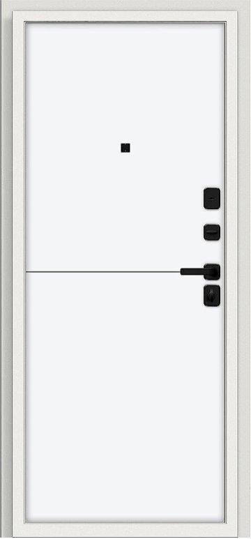 Товар Дверь Браво Аура/SBlack Шагрень белая/White Silk DIS007421