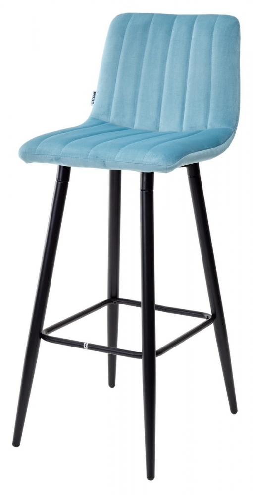 Барный стул DERRY G108-57 пудровый бирюзовый, велюр М-City MC60995
