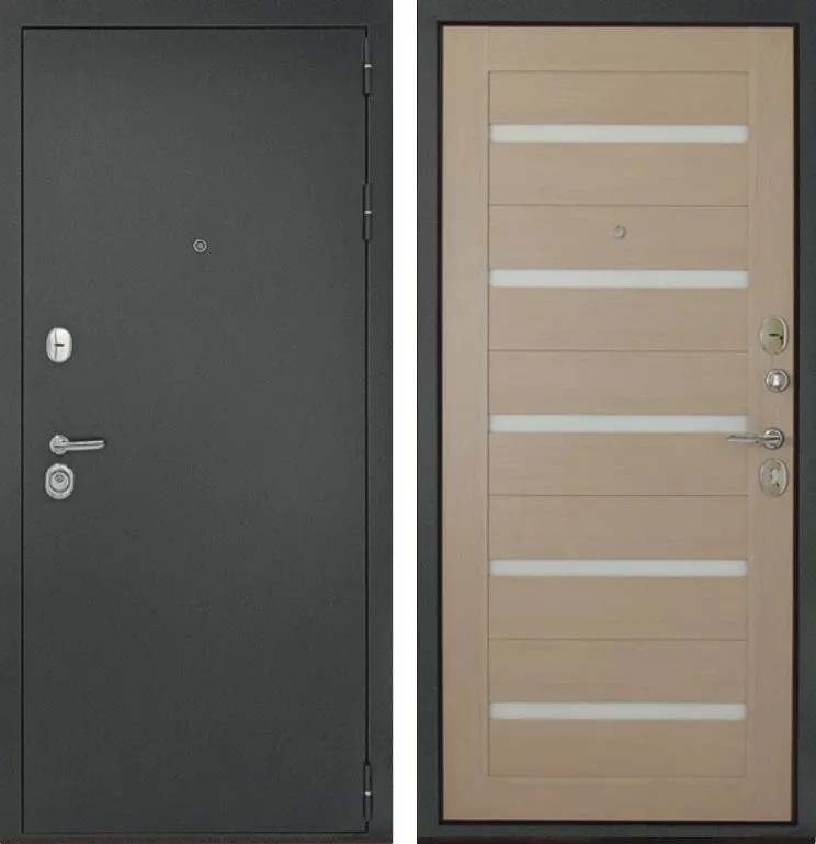 Дверь Рубикон Царга Серебро Капучино DIS007086