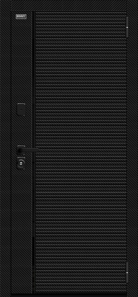 Дверь Лайнер-3 Black Carbon/Off-white BR4883